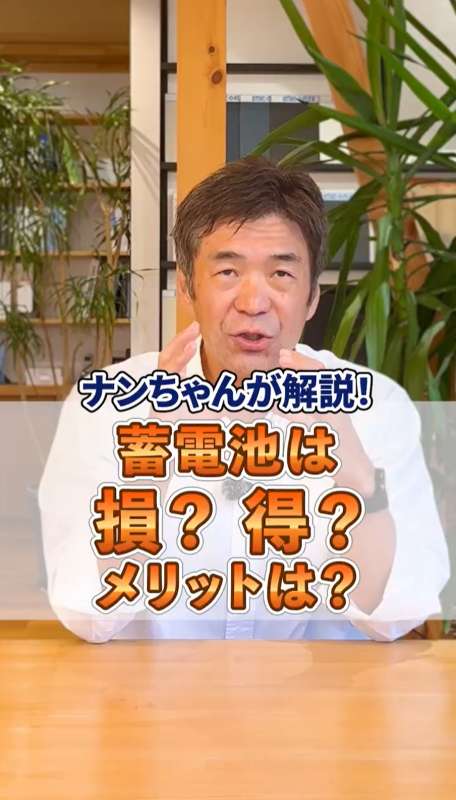 蓄電池は損？得？メリットは？